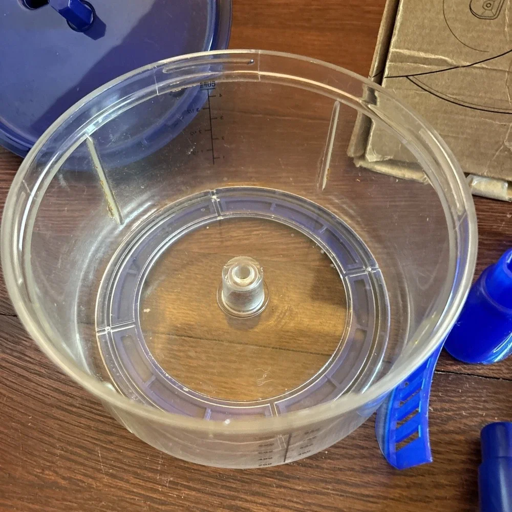 Tupperware Quick Chef Food Processor Chopper Blender Mixer Blue 4 Cups